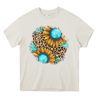 Cream gemstone leopard patch Heavy Core Tee - JahusDesignShop