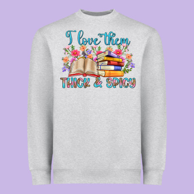 I Love Them Thick And Spicy Heavyweight Sweatshirt Designed By Artiststas