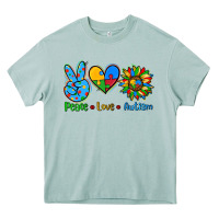 Arona peace love autism Heavy Core Tee - AdoDesignShop