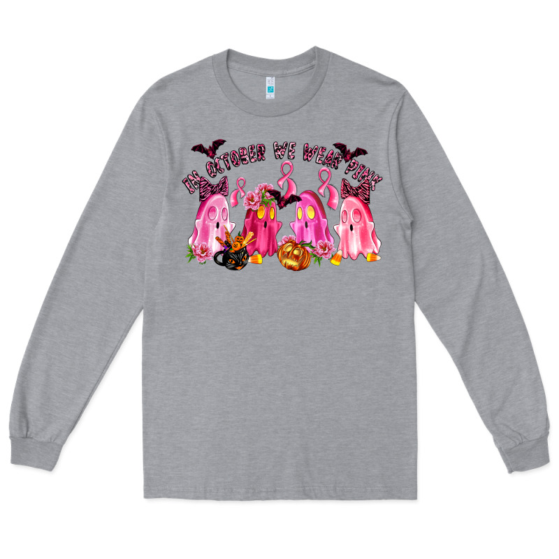 In October We Wear Pink Long Sleeve Tee by LillyAllenDesigns | Teevron
