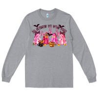 Heather Grey in october we wear pink Long Sleeve Tee - LillyAllenDesigns