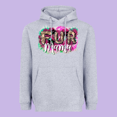 Fur Mama Mother's Day Heavyweight Hoodie Designed By Howdyjamesfarm