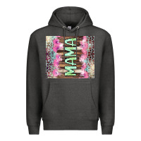 Charcoal Heather Mama leopard Premium Hoodie - CowGirlArtShop