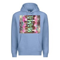 Colony Blue Mama leopard Premium Hoodie - CowGirlArtShop