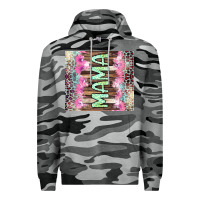 Slate Camo Mama leopard Premium Hoodie - CowGirlArtShop