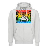 Dove Grey game on summer loading Zipper Hoodie - TumblerDesignByShophia