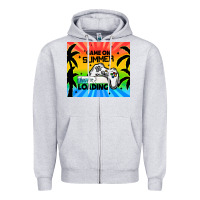 Heather Grey game on summer loading Zipper Hoodie - TumblerDesignByShophia