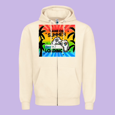 Game On Summer Loading Zipper Hoodie Designed By Tumblerdesignbyshophia