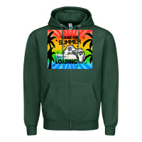 Sports Green game on summer loading Zipper Hoodie - TumblerDesignByShophia