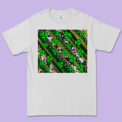 St Patricks Western Brush Strokes Premium Tee Designed By Artiststas