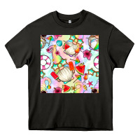 Asphalt summer gnome seamless pattern Heavy Core Tee - BundleAndBundleShop