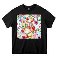 Black summer gnome seamless pattern Heavy Core Tee - BundleAndBundleShop