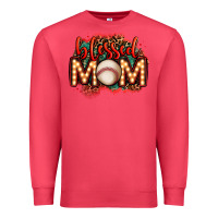 Cardinal blessed baseball mom lightbulb letters Premium Sweatshirt - OliviaCreatesArt