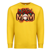 Lemon blessed baseball mom lightbulb letters Premium Sweatshirt - OliviaCreatesArt