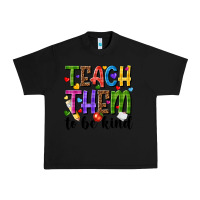 Black teach them to be kind Urban Heavy Tee - NancyCooperArtShop