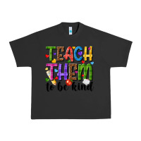 Pigment Black teach them to be kind Urban Heavy Tee - NancyCooperArtShop