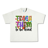 Pistachio teach them to be kind Urban Heavy Tee - NancyCooperArtShop