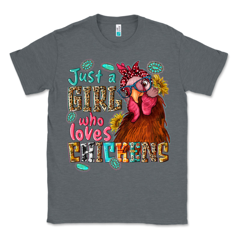 Just A Girl Who Loves Chickens Classic Tee by NancyCooperArtShop | Teevron