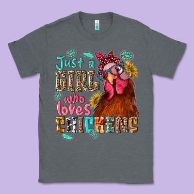 Just A Girl Who Loves Chickens Classic Tee Designed By Nancycooperartshop