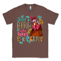 Chestnut just a girl who loves chickens Classic Tee - NancyCooperArtShop