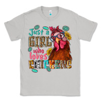 Moon Dust just a girl who loves chickens Classic Tee - NancyCooperArtShop
