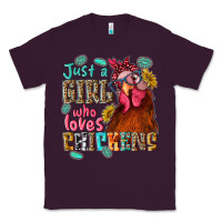 Plum just a girl who loves chickens Classic Tee - NancyCooperArtShop