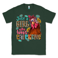 Sports Green just a girl who loves chickens Classic Tee - NancyCooperArtShop