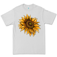 Dove Grey sunflower Premium Tee - AdoDesignShop