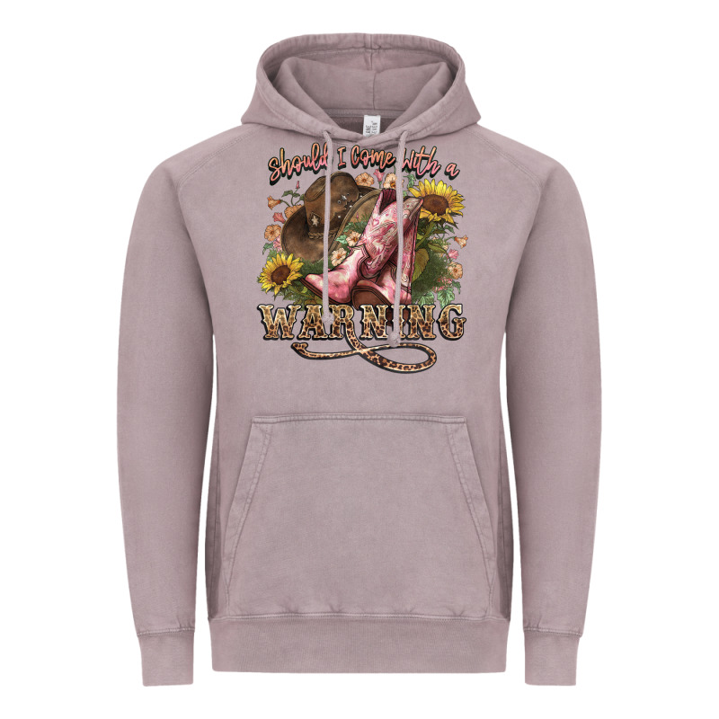 Shouldve Come With A Warning Boots  Cowboy Vintage Hoodie by NancyCooperArtShop | Teevron