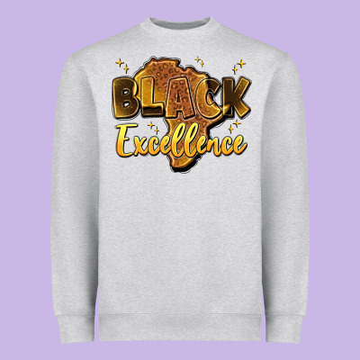 Black Excellence Heavyweight Sweatshirt Designed By Artiststas