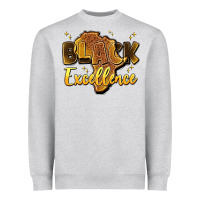 Heather Grey black excellence Heavyweight Sweatshirt - Artiststas