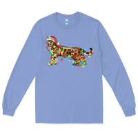 Colony Blue christmas bengal cat Long Sleeve Tee - LillyAllenDesigns