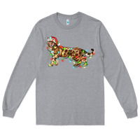 Heather Grey christmas bengal cat Long Sleeve Tee - LillyAllenDesigns