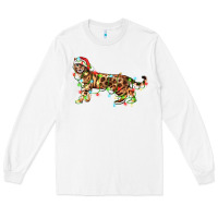 White christmas bengal cat Long Sleeve Tee - LillyAllenDesigns