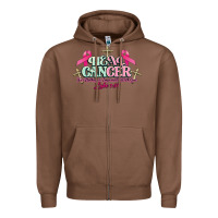 Chestnut Heal Cancer Luke 1:37 cross Cancer Awareness Zipper Hoodie - HowdyJamesFarm