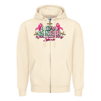 Sandshell Heal Cancer Luke 1:37 cross Cancer Awareness Zipper Hoodie - HowdyJamesFarm