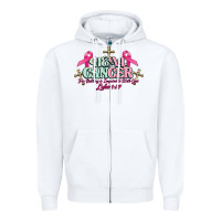 White Heal Cancer Luke 1:37 cross Cancer Awareness Zipper Hoodie - HowdyJamesFarm