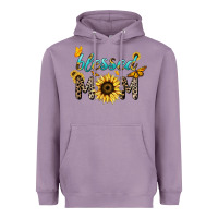 Lavender Blessed mom sunflower butterfly mother's day Heavyweight Hoodie - HowdyJamesFarm