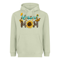 Blessed Mom Sunflower Butterfly Mother's Day Heavyweight Hoodie | Teevron