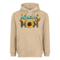 Mushroom Blessed mom sunflower butterfly mother's day Heavyweight Hoodie - HowdyJamesFarm