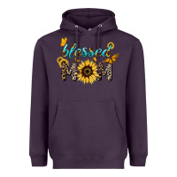Plum Blessed mom sunflower butterfly mother's day Heavyweight Hoodie - HowdyJamesFarm
