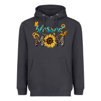 Smoke Blessed mom sunflower butterfly mother's day Heavyweight Hoodie - HowdyJamesFarm