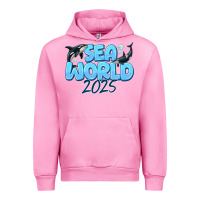 Fuchsia Pink Sea World 2025 Urban Hoodie - CowhideDigitalArt