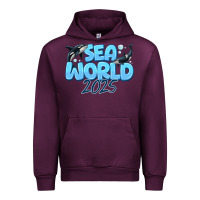 Mauve Wine Sea World 2025 Urban Hoodie - CowhideDigitalArt