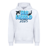 White Sea World 2025 Urban Hoodie - CowhideDigitalArt