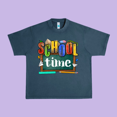 School Time Urban Heavy Tee Designed By Nancycooperartshop