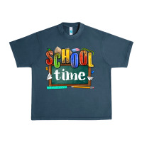 Midnight Navy school time Urban Heavy Tee - NancyCooperArtShop