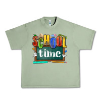Oil Green school time Urban Heavy Tee - NancyCooperArtShop