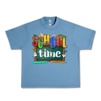 Pebble Blue school time Urban Heavy Tee - NancyCooperArtShop