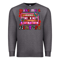 Charcoal Heather make me a mixtape olivia Premium Sweatshirt - OliviaCreatesArt